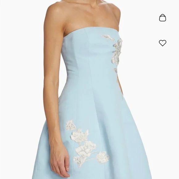 Sachin + Babi Light Blue Strapless Mini Dress (hemmed to fit size small) - Picture 4 of 9